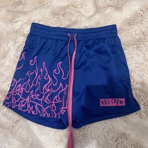 Kill Crew Blue and Pink Athletic Shorts